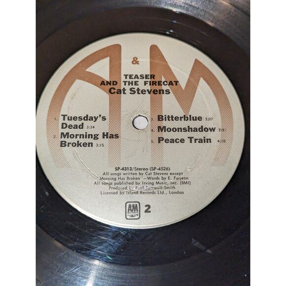 Vintge 1971 Cat Stevens Teaser & The Firecat Vinyl Record Original - Picture 5 of 11